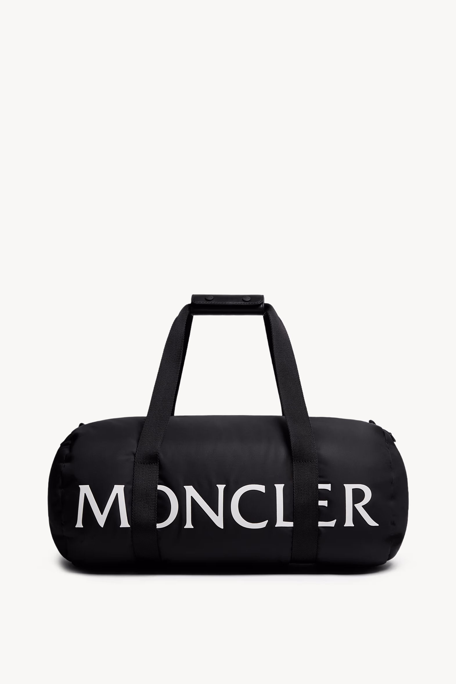 Logo Water-Repellent Down-Filled Duffle Bag Men Black Moncler 0